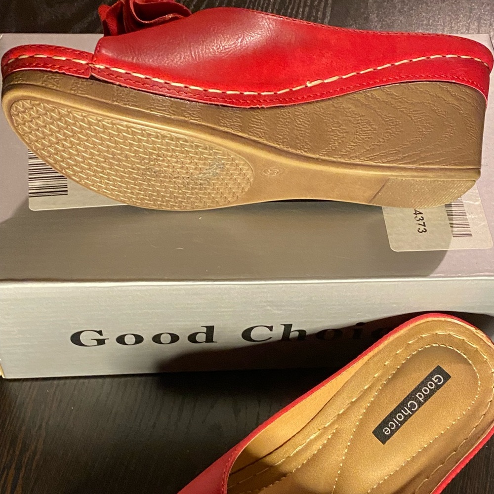 Good Choice “Sydney” Wedge – Size 7 – Vibrant Red LNIB - Picture 5 of 5